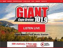 Tablet Screenshot of giant1019.com